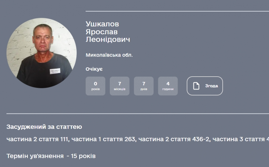 Николаевец, приговоренный к 15 годам тюрьмы за госизмену, просит отдать его в РФ, но там не берут